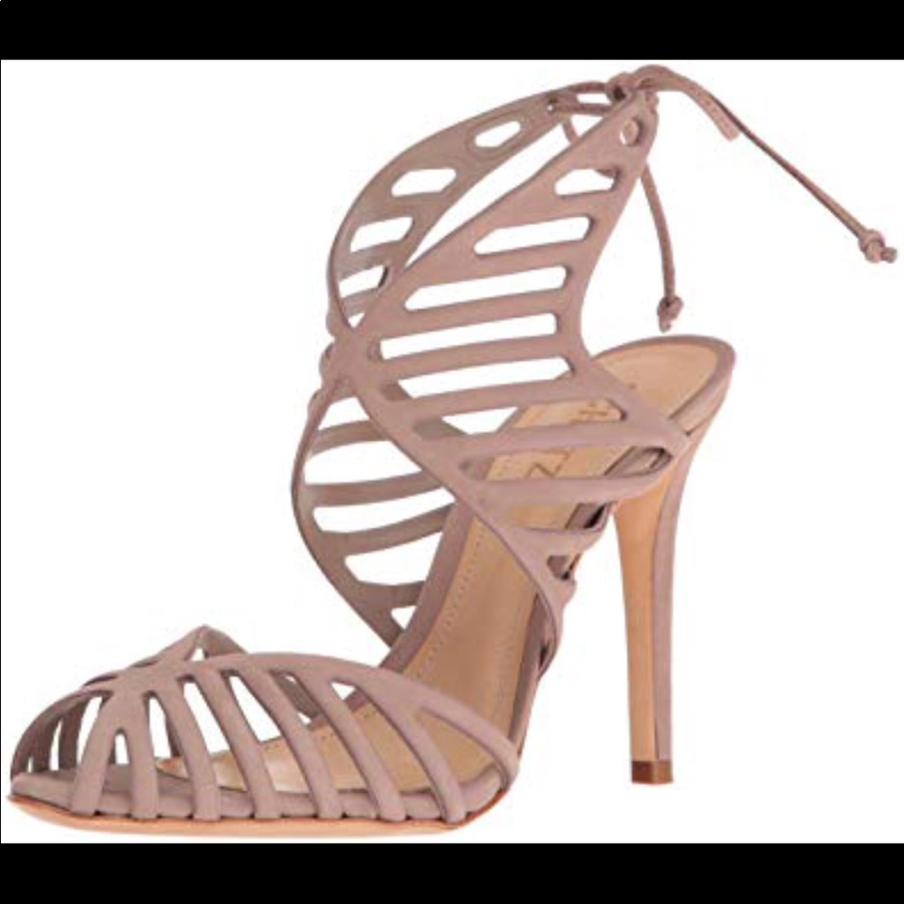 Schutz Anamelia Taupe 9.5 Soft Suede